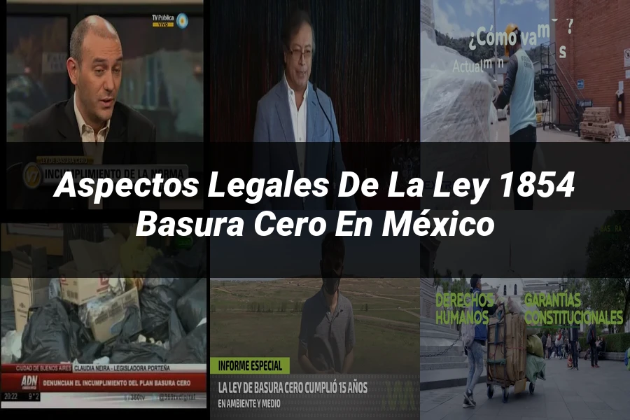 "Aspectos Legales de la Ley 1854 Basura Cero en México"