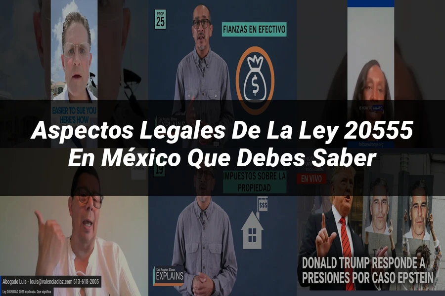 "Aspectos Legales de la Ley 20555 en México que Debes Saber"