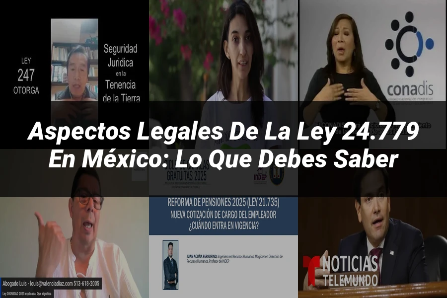 "Aspectos Legales de la Ley 24.779 en México: Lo Que Debes Saber"
