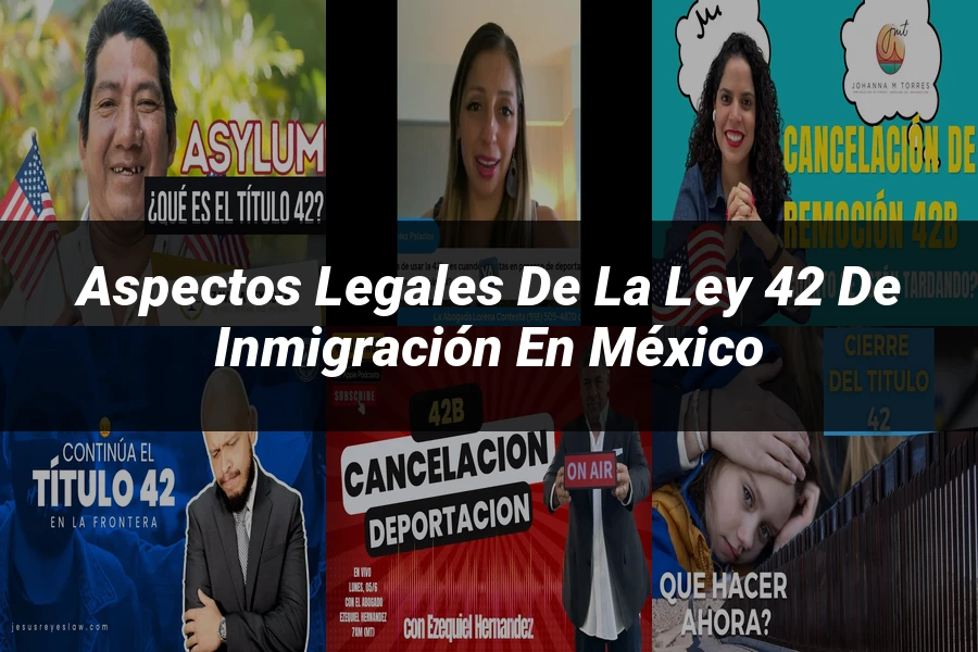 "Aspectos Legales de la Ley 42 de Inmigración en México"
