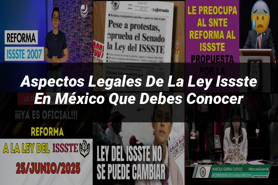"Aspectos Legales de la Ley ISSSTE en México que Debes Conocer"