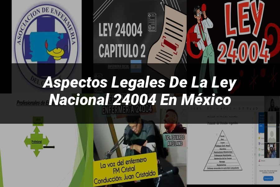 "Aspectos Legales de la Ley Nacional 24004 en México"