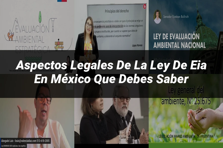 "Aspectos Legales de la Ley de EIA en México que Debes Saber"