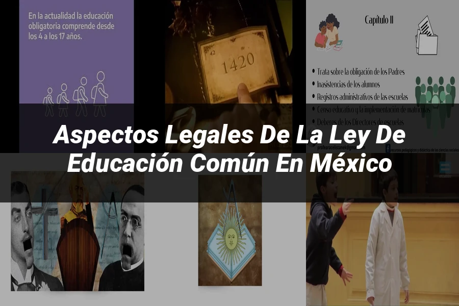 "Aspectos Legales de la Ley de Educación Común en México"
