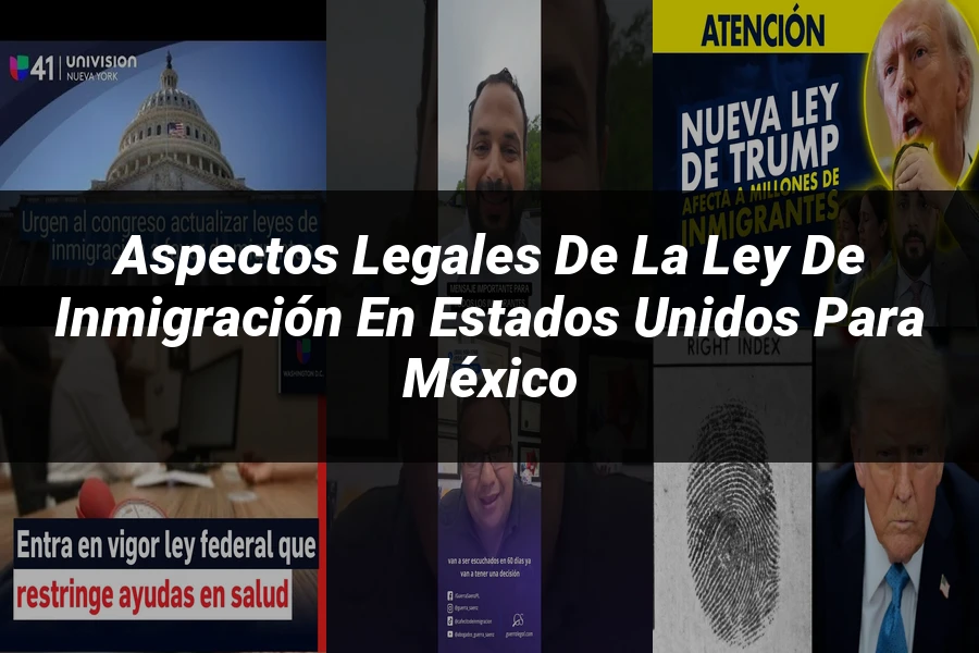 "Aspectos Legales de la Ley de Inmigración en Estados Unidos para México"