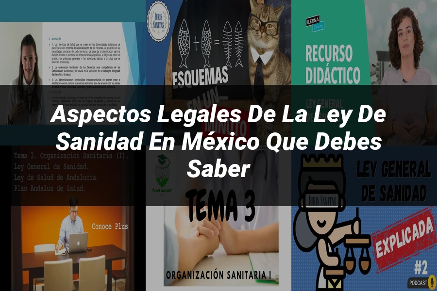 "Aspectos Legales de la Ley de Sanidad en México que Debes Saber"