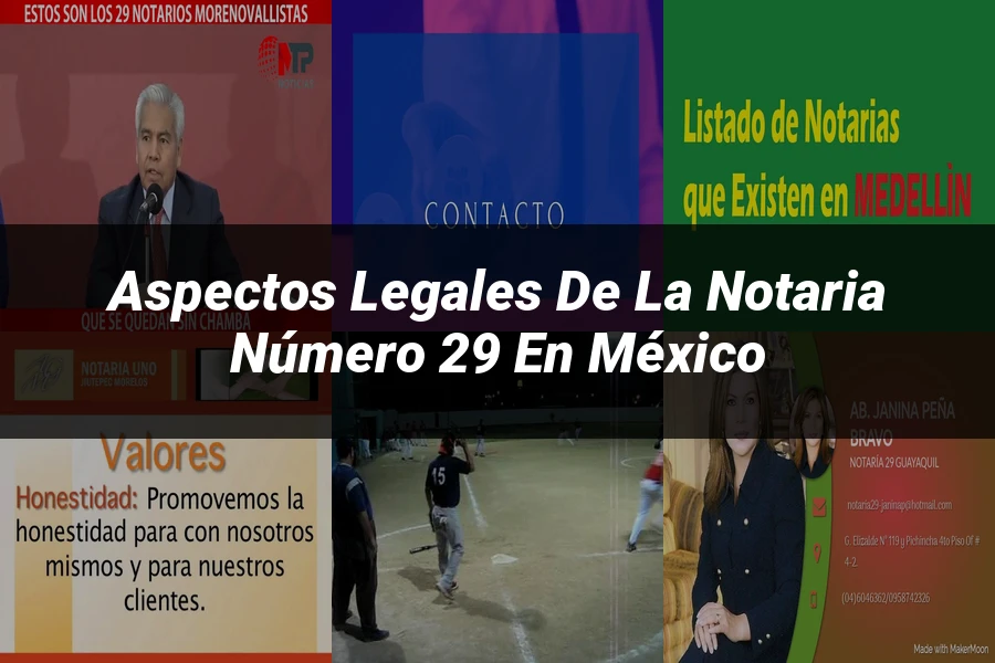 "Aspectos Legales de la Notaria Número 29 en México"