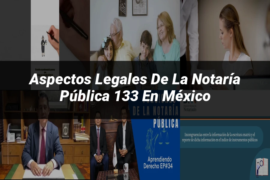 "Aspectos Legales de la Notaría Pública 133 en México"