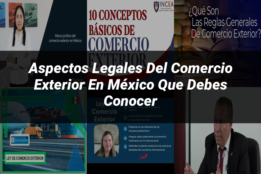 "Aspectos Legales del Comercio Exterior en México que Debes Conocer"