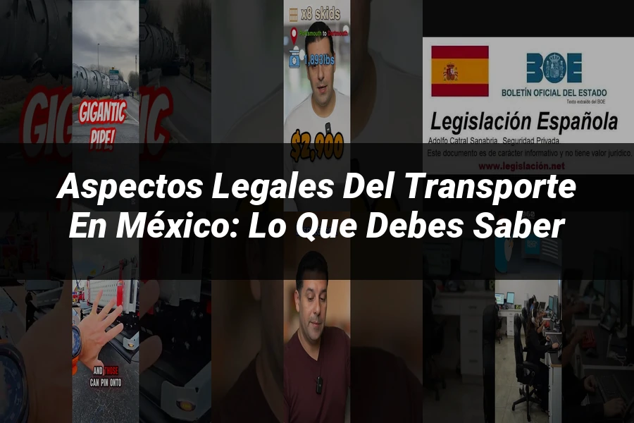 "Aspectos Legales del Transporte en México: Lo Que Debes Saber"