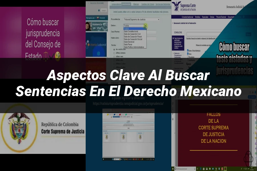 "Aspectos clave al buscar sentencias en el derecho mexicano"