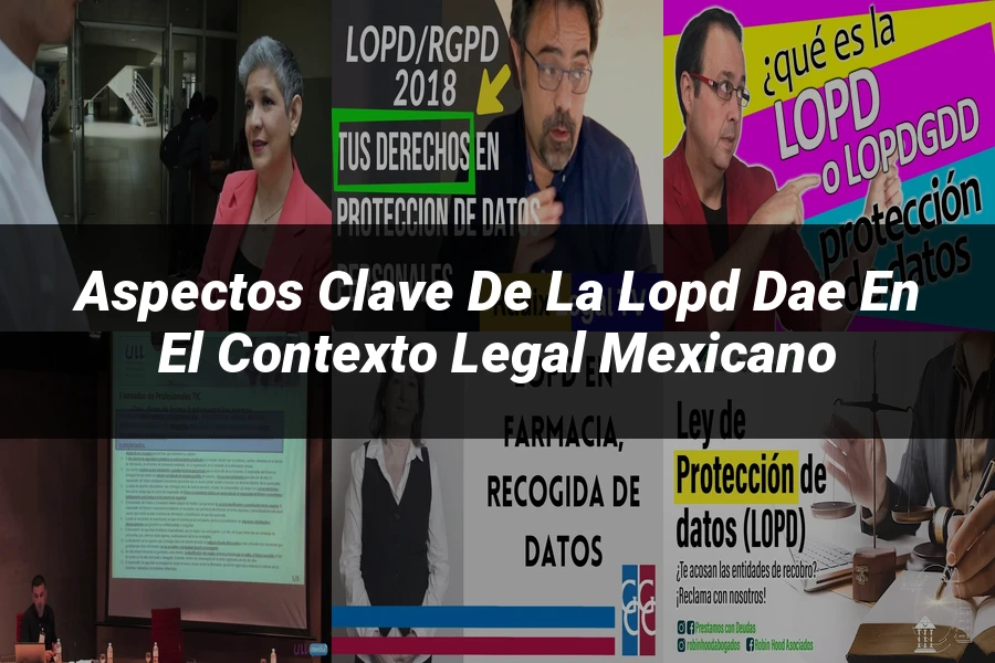 "Aspectos clave de la LOPD DAE en el contexto legal mexicano"