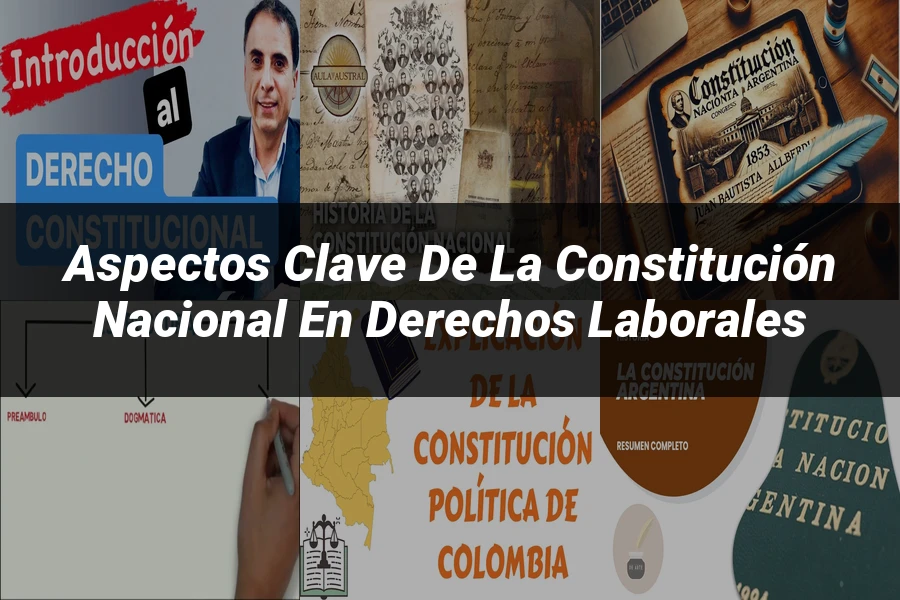 "Aspectos clave de la constitución nacional en derechos laborales"