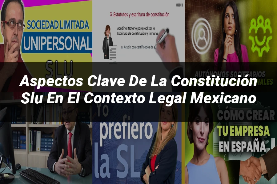"Aspectos clave de la constitución slu en el contexto legal mexicano"