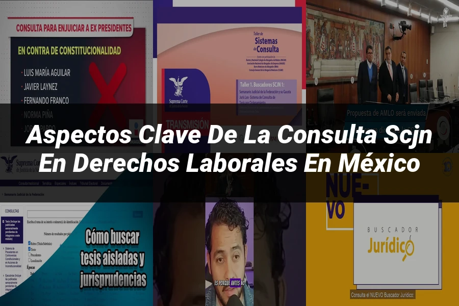 "Aspectos clave de la consulta SCJN en derechos laborales en México"