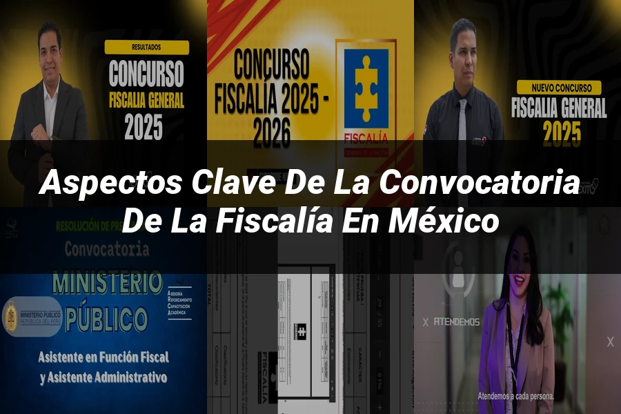 "Aspectos clave de la convocatoria de la fiscalía en México"