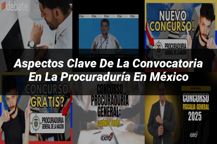 "Aspectos clave de la convocatoria en la procuraduría en México"