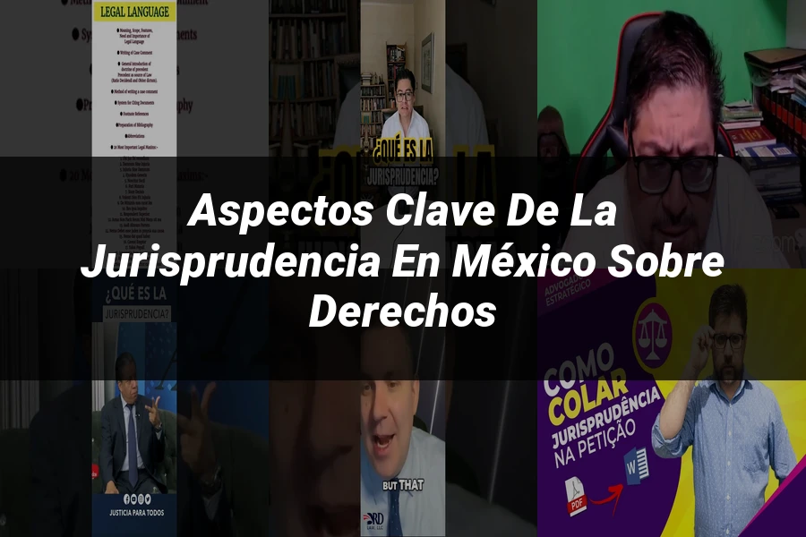 "Aspectos clave de la jurisprudencia en México sobre derechos"