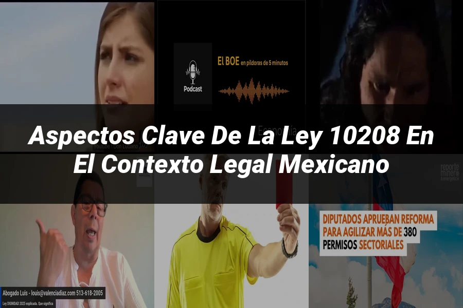 "Aspectos clave de la ley 10208 en el contexto legal mexicano"