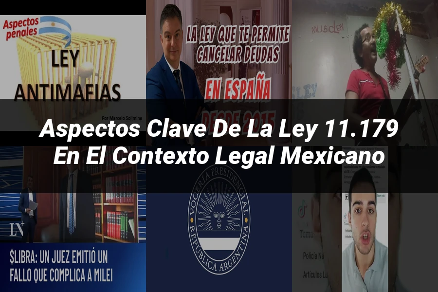 "Aspectos clave de la ley 11.179 en el contexto legal mexicano"