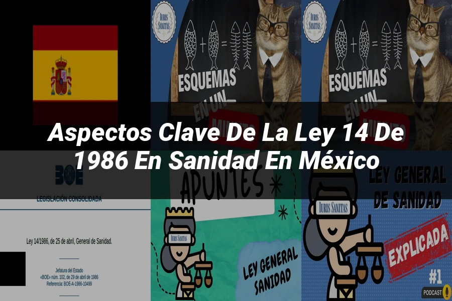 "Aspectos clave de la ley 14 de 1986 en sanidad en México"