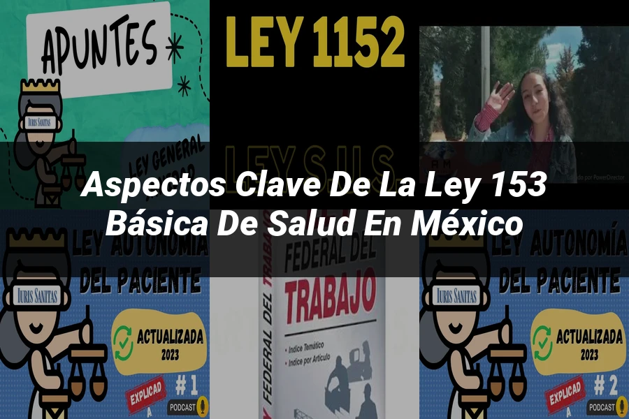 "Aspectos clave de la ley 153 básica de salud en México"