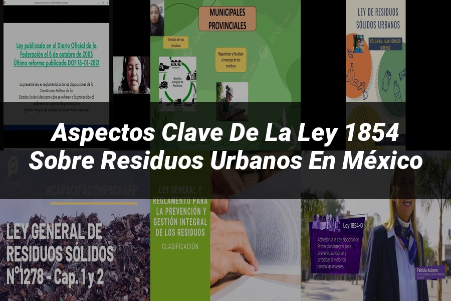 "Aspectos clave de la ley 1854 sobre residuos urbanos en México"