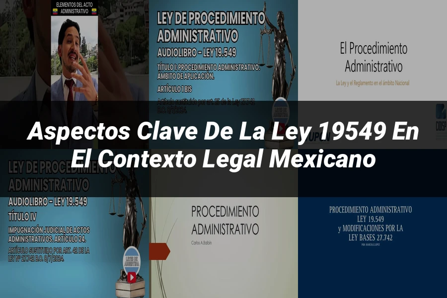 "Aspectos clave de la ley 19549 en el contexto legal mexicano"