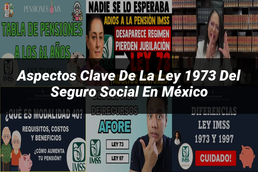 "Aspectos clave de la ley 1973 del seguro social en México"