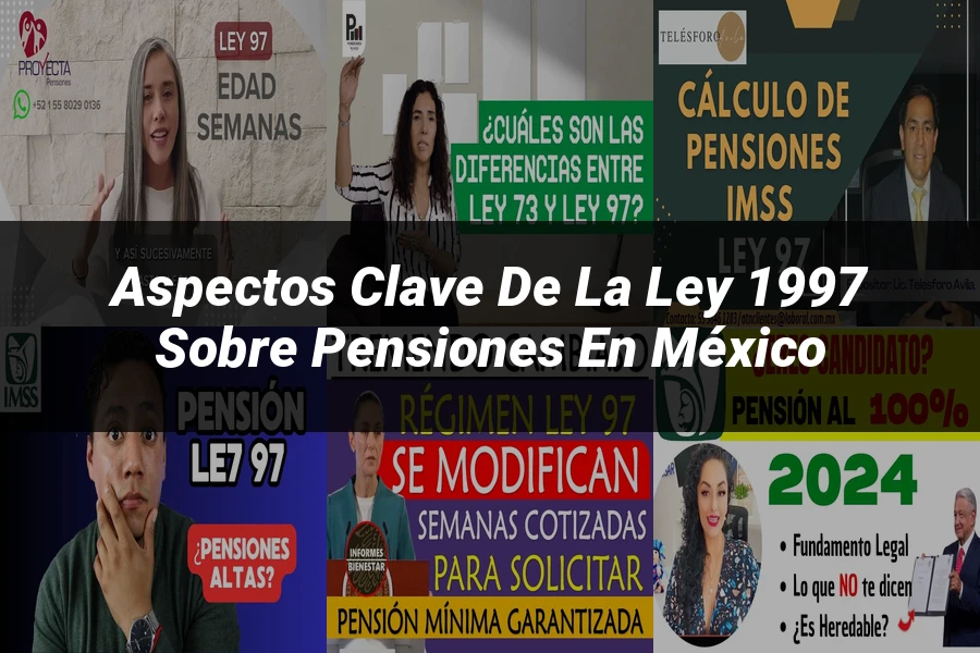 "Aspectos clave de la ley 1997 sobre pensiones en México"
