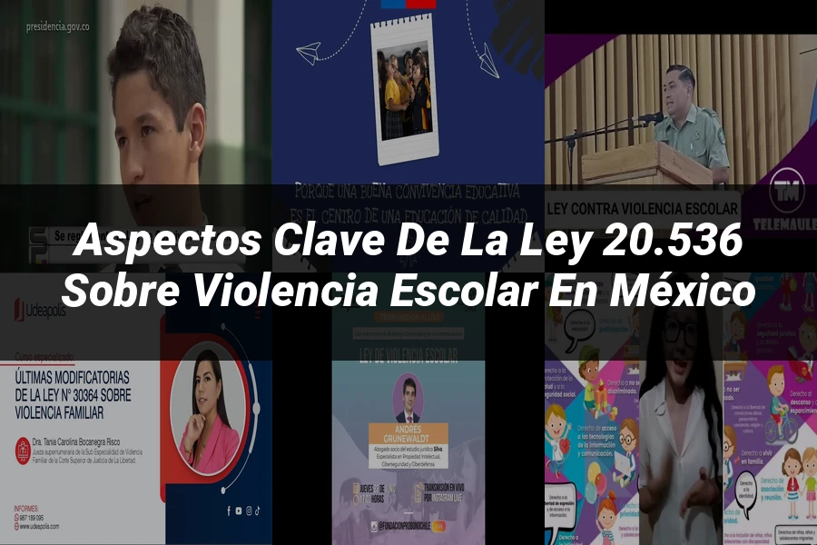 "Aspectos clave de la ley 20.536 sobre violencia escolar en México"