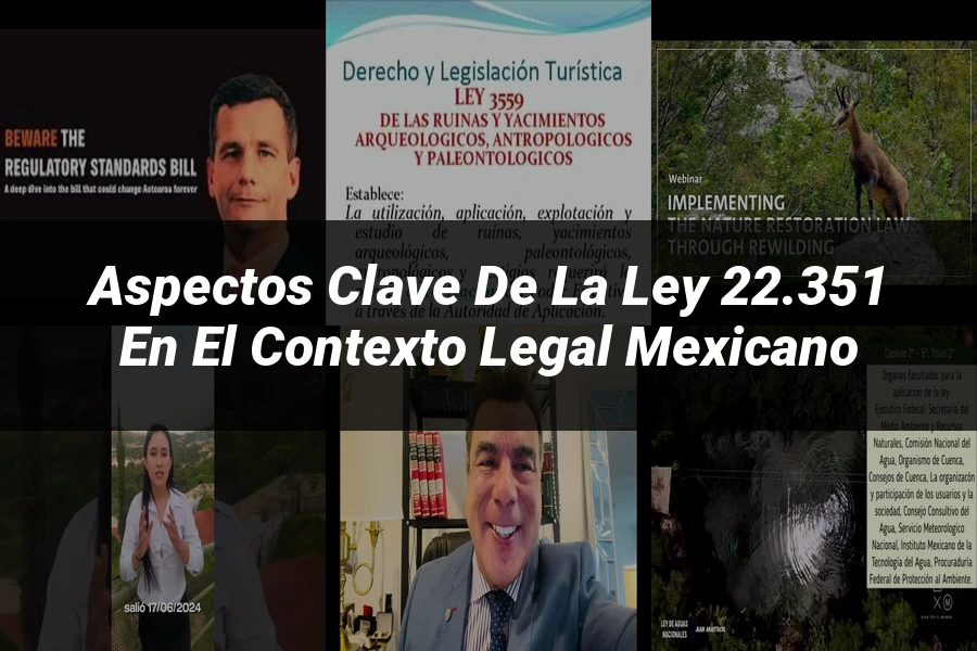 "Aspectos clave de la ley 22.351 en el contexto legal mexicano"