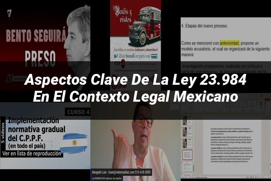 "Aspectos clave de la ley 23.984 en el contexto legal mexicano"