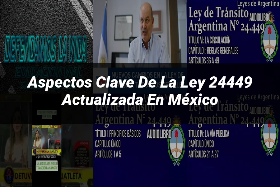 "Aspectos clave de la ley 24449 actualizada en México"