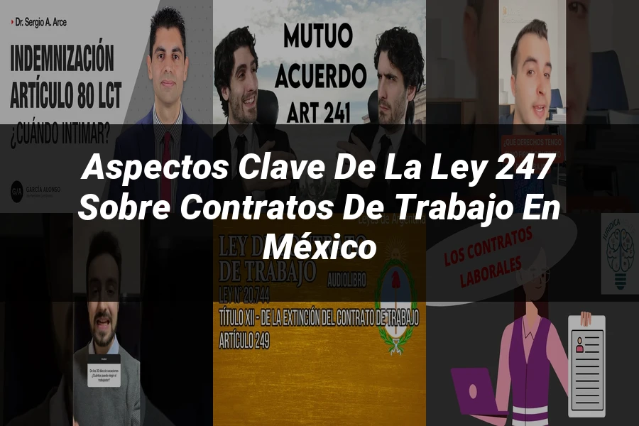 "Aspectos clave de la ley 247 sobre contratos de trabajo en México"