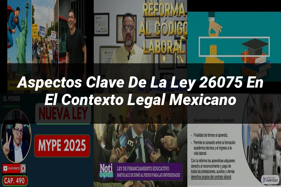 "Aspectos clave de la ley 26075 en el contexto legal mexicano"