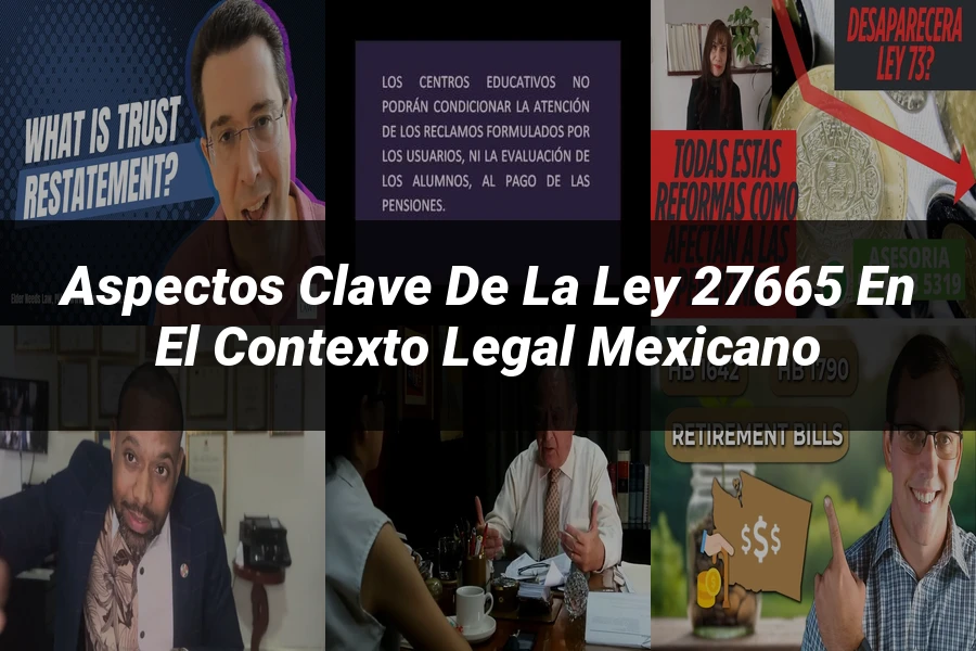 "Aspectos clave de la ley 27665 en el contexto legal mexicano"