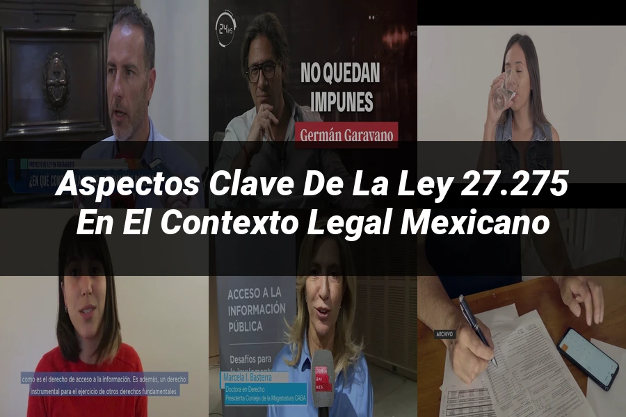 "Aspectos clave de la ley 27.275 en el contexto legal mexicano"