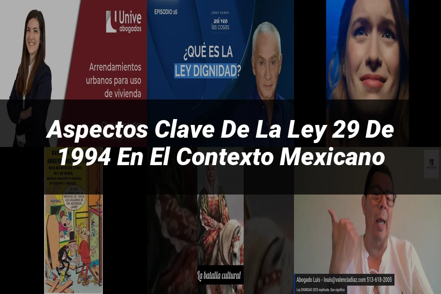 "Aspectos clave de la ley 29 de 1994 en el contexto mexicano"