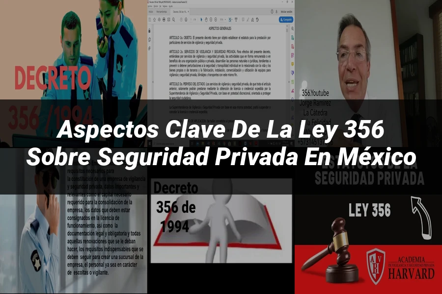 "Aspectos clave de la ley 356 sobre seguridad privada en México"