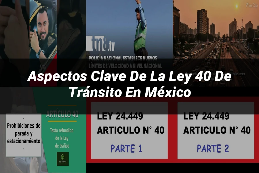 "Aspectos clave de la ley 40 de tránsito en México"