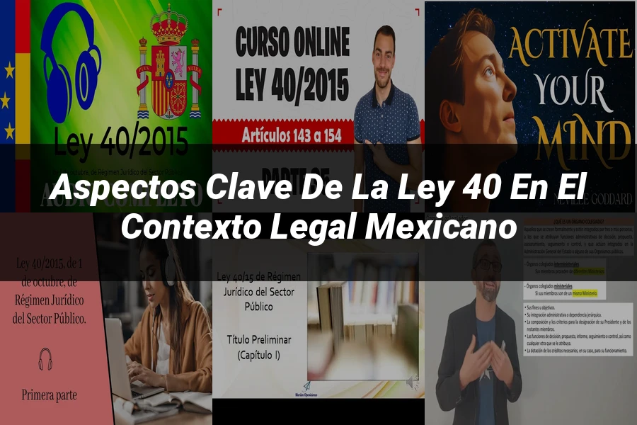 "Aspectos clave de la ley 40 en el contexto legal mexicano"