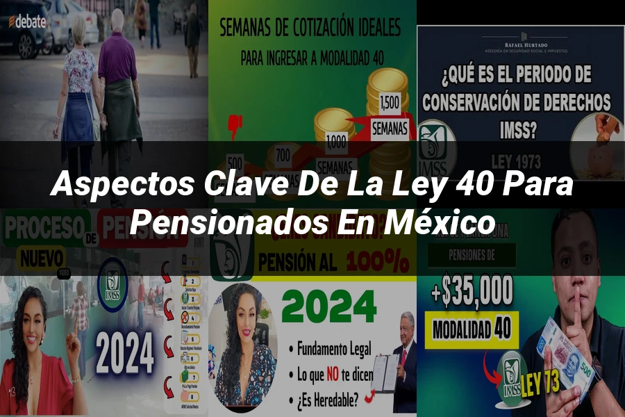"Aspectos clave de la ley 40 para pensionados en México"