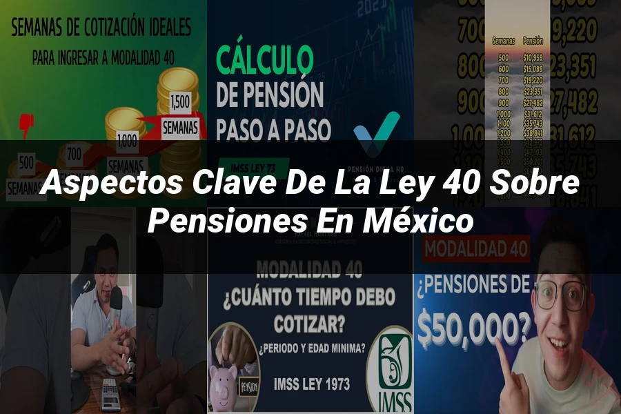 "Aspectos clave de la ley 40 sobre pensiones en México"