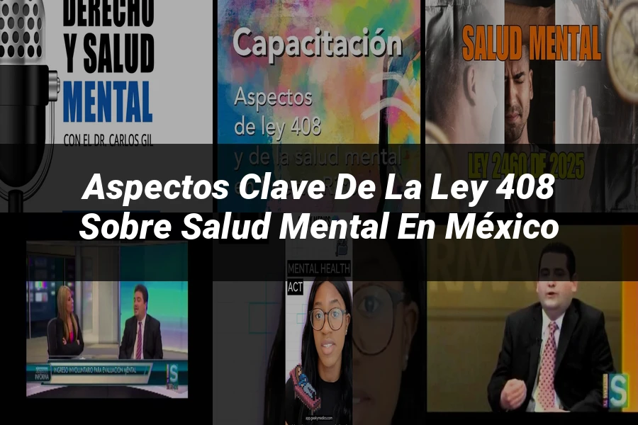 "Aspectos clave de la ley 408 sobre salud mental en México"