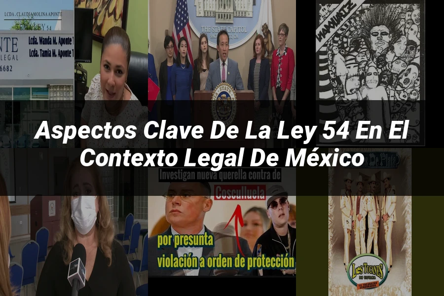 "Aspectos clave de la ley 54 en el contexto legal de México"