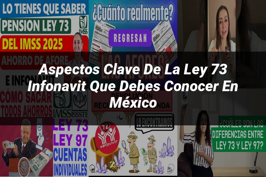 "Aspectos clave de la ley 73 Infonavit que debes conocer en México"
