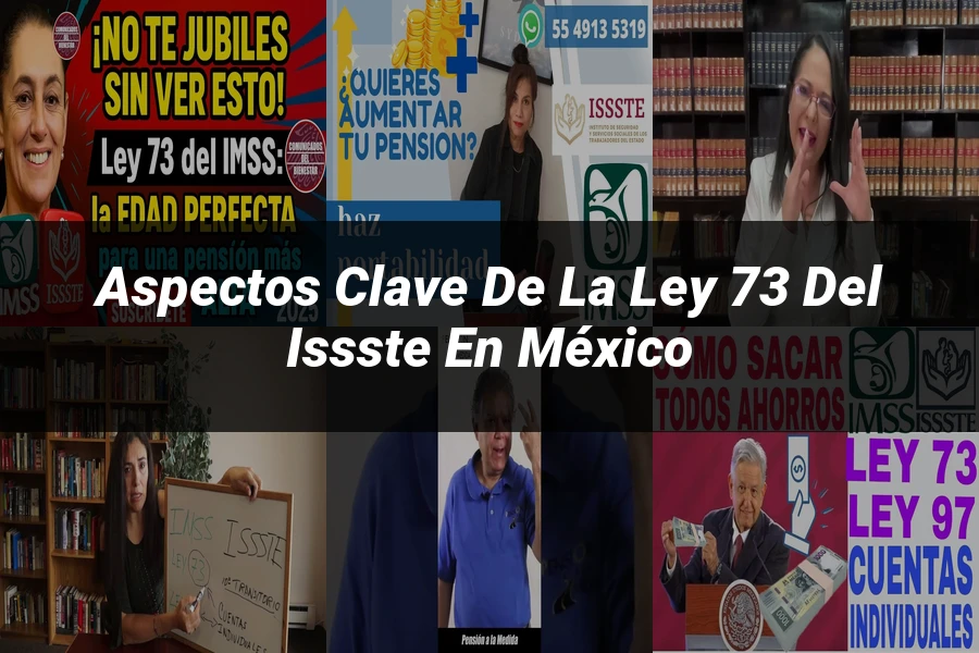 "Aspectos clave de la ley 73 del ISSSTE en México"