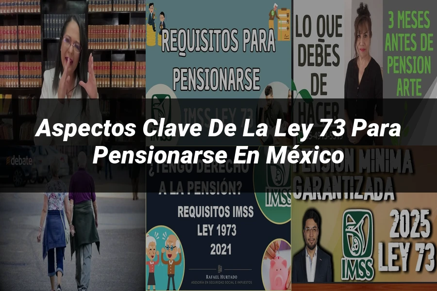 "Aspectos clave de la ley 73 para pensionarse en México"