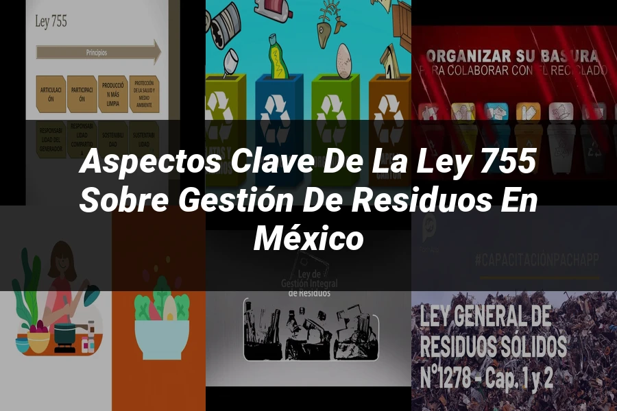 "Aspectos clave de la ley 755 sobre gestión de residuos en México"